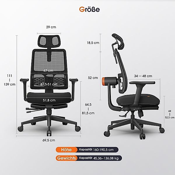 NEWTRAL Drehstuhl Magic-Pro Ergonomischer Bürostuhl, Gaming-Stuhl, günstig online kaufen