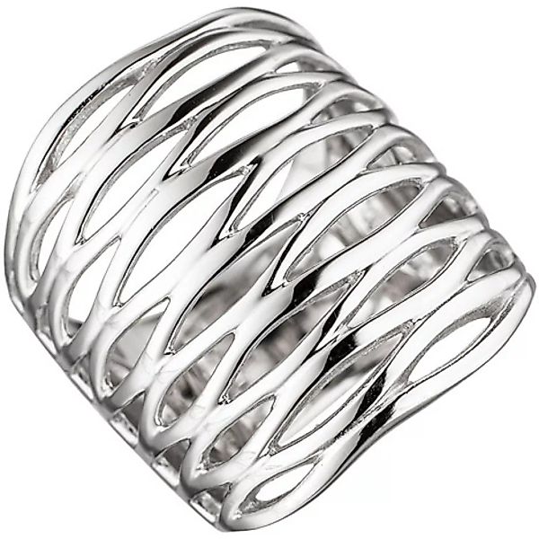 SIGO Damen Ring breit 925 Sterling Silber rhodiniert Silberring günstig online kaufen