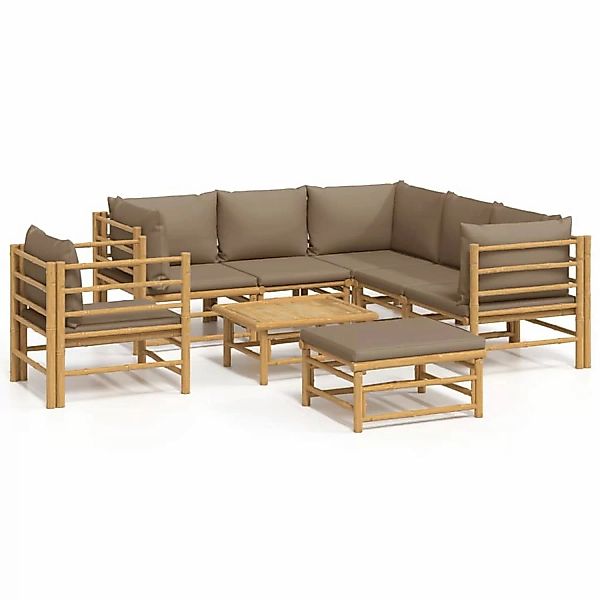 vidaXL Gartenlounge-Set 8-tlg. Garten-Lounge-Set mit Kissen günstig online kaufen