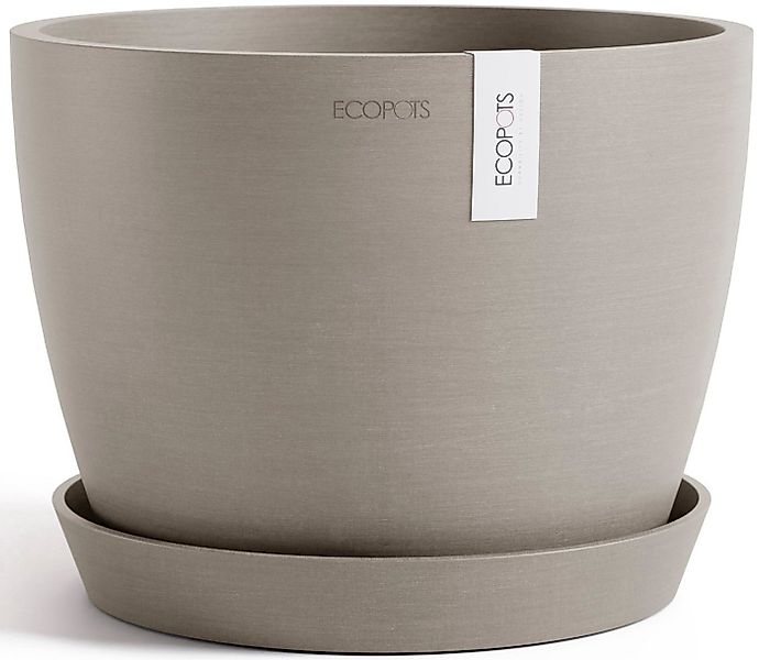 ECOPOTS Blumentopf Stockholm 24 Taupe, für innen und außen: frostsicher, br günstig online kaufen