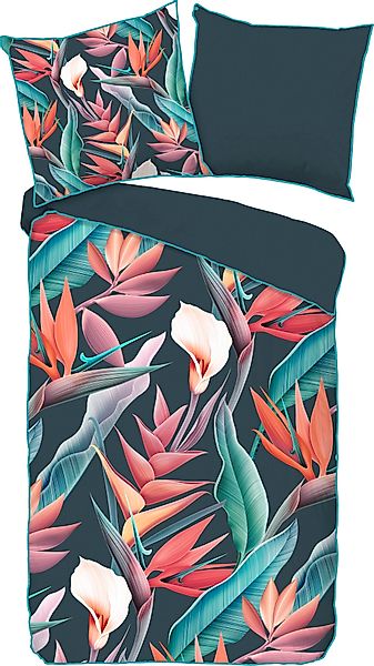 Descanso Bettwäsche »Chloe«, Baumwolle, Satin, 135x200, Biese, Reißverschlu günstig online kaufen