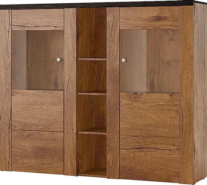 Home affaire Highboard Larona, zeitlose Hochkommode mit 2 Türen, Türkommode günstig online kaufen