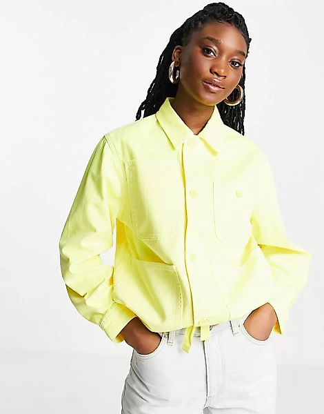 French Connection – Workwear-Jacke in Gelb, Kombiteil günstig online kaufen