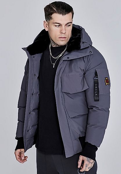 Siksilk Bomberjacke SikSilk Herren Kapuzen Bomberjacke günstig online kaufen