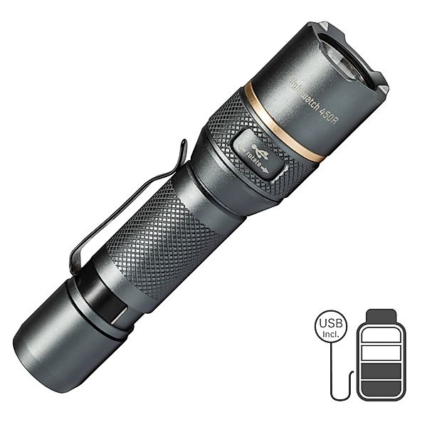 LED's Work Akku-Taschenlampe 450lm 5000K IPX7 dimm- und zoombar günstig online kaufen