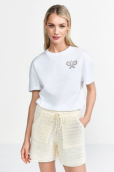 RICHROYAL T-Shirt mit Strassdetalis günstig online kaufen