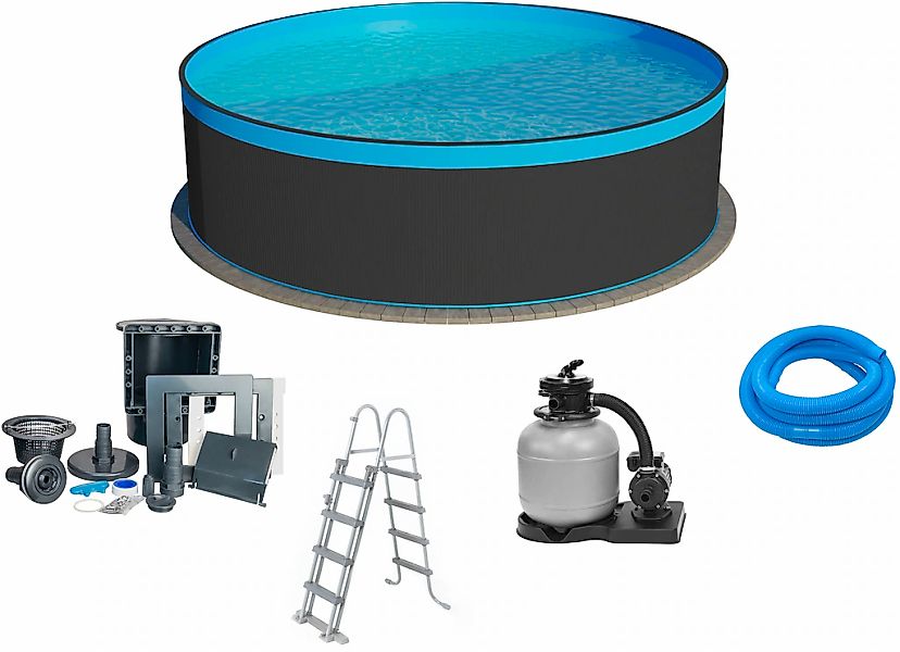 Clear Pool Rundpool "ANTHRAZIT" ØxH: 450x120 cm günstig online kaufen