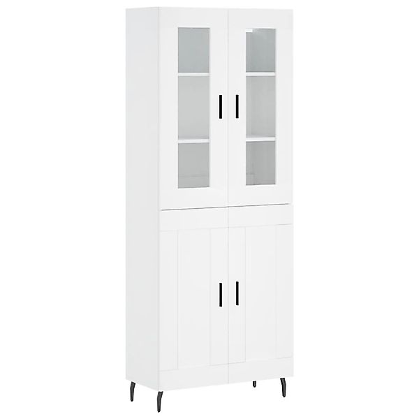 vidaXL Highboard Weiß 69,5x34x180 cm Holzwerkstoff 3198353 günstig online kaufen
