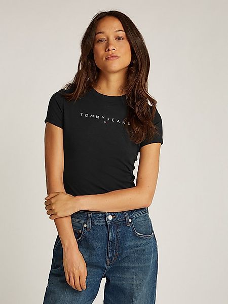 Tommy Jeans Kurzarmshirt TJW SLIM LINEAR TEE EXT mit Logo-Schriftzug günstig online kaufen
