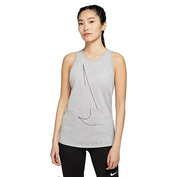 Nike Yoga Dri-fit Ärmelloses T-shirt S Dk Grey Heather günstig online kaufen