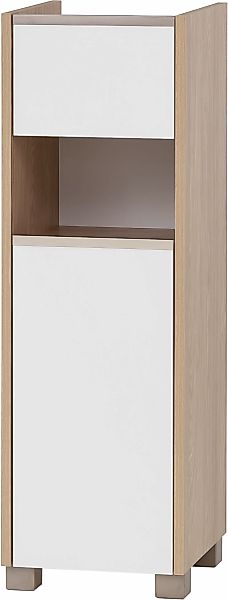 welltime Unterschrank "Juba Breite 30,2 cm", Eiche Hell Dekor mit fühlbarer günstig online kaufen