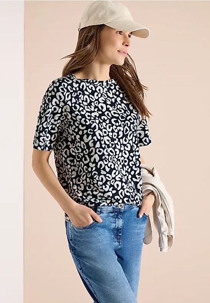 CECIL Shirt mit Boatneck und Leo-Print günstig online kaufen