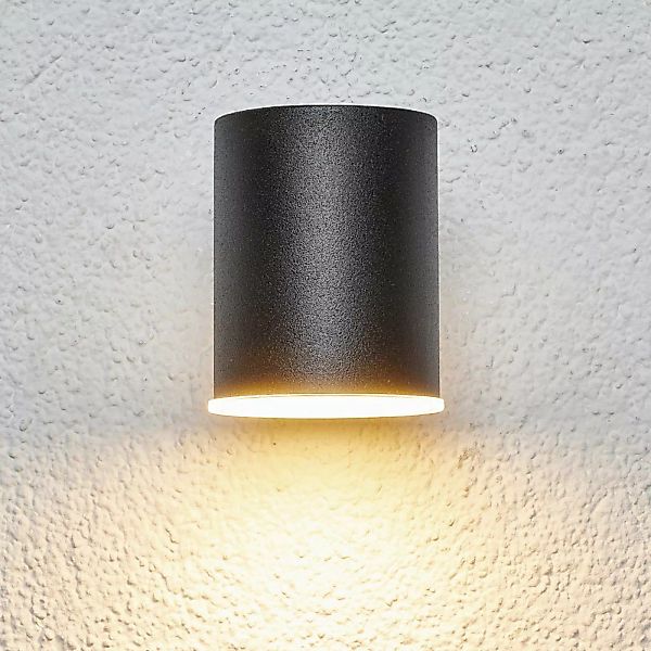 LED-Außenwandlampe Morena in Schwarz 1fl. günstig online kaufen