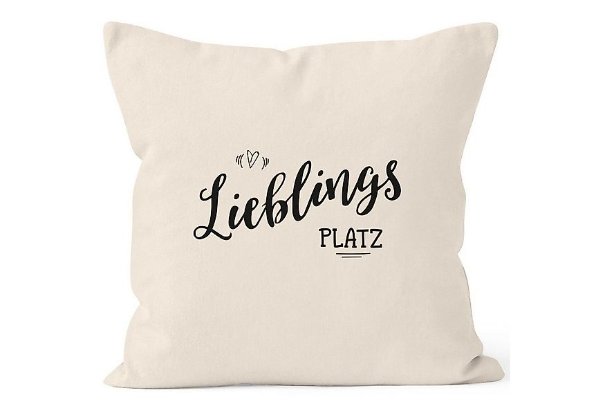 MoonWorks Dekokissen Kissenbezug Lieblingsplatz Geschenk Kissen-Hülle Deko- günstig online kaufen
