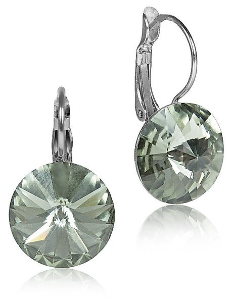 LUISIA® Paar Ohrhänger Silberne Ohrringe "Rivoli" mit 12 mm Kristallen von günstig online kaufen