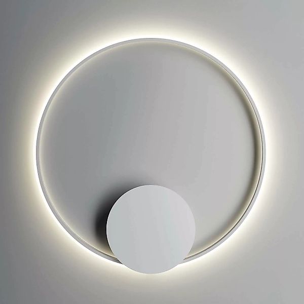 Fabbian Olympic LED-Wandlampe 3.000K Ø80cm weiß günstig online kaufen