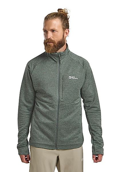 Jack Wolfskin Fleecejacke Taiga Full Zip (elastische Bünd) grün Herren günstig online kaufen