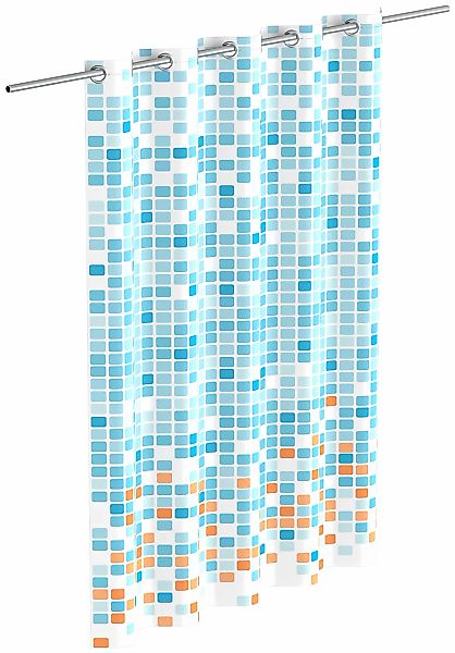 Eisl Duschvorhang Mosaik GRAU Breite 180 günstig online kaufen