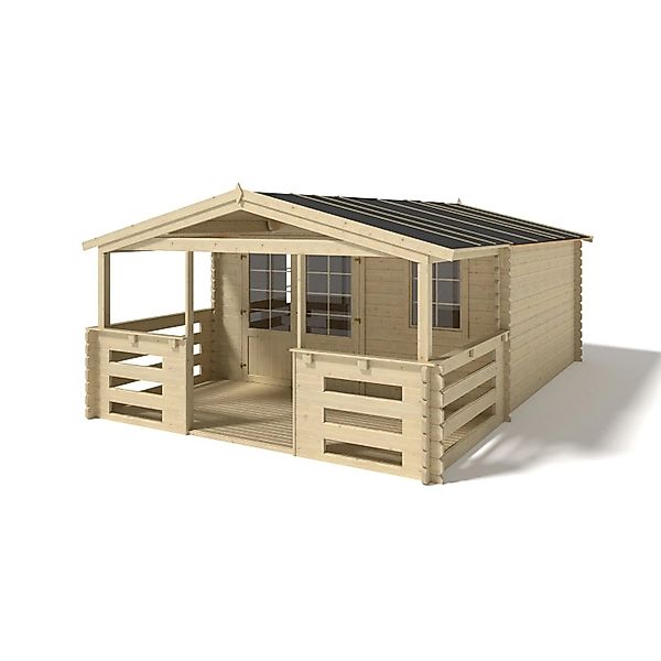 Altanka Gartenhaus   Gerätehaus    4x4 m mit Anbau 4x3.72 m   24 m²   DOM61 günstig online kaufen