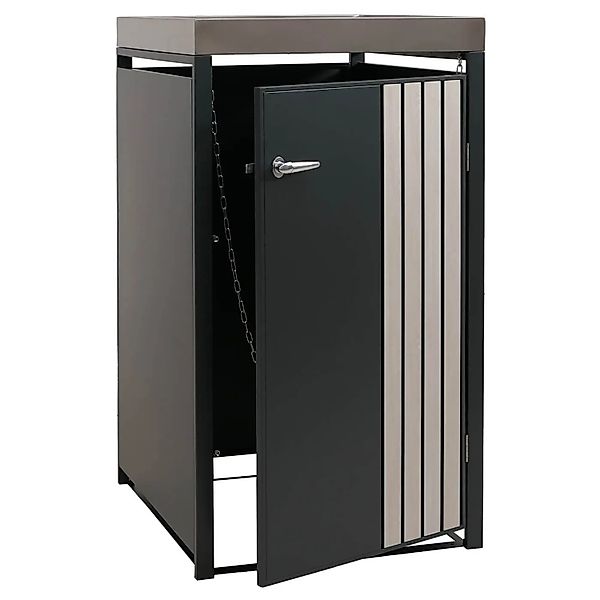 Proregal 1er-Mülltonnenverkleidung Mit Pflanzkasten HxBxT 125x68x84 cm Anth günstig online kaufen