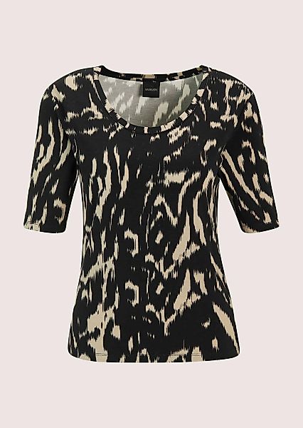 MADELEINE Kurzarmshirt "Blusenshirt Elegantes Viskose-Shirt mit Print" günstig online kaufen