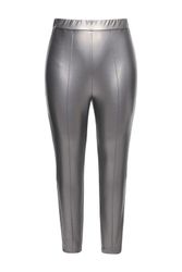 Ulla Popken Leggings Leggings Lederoptik schmales günstig online kaufen