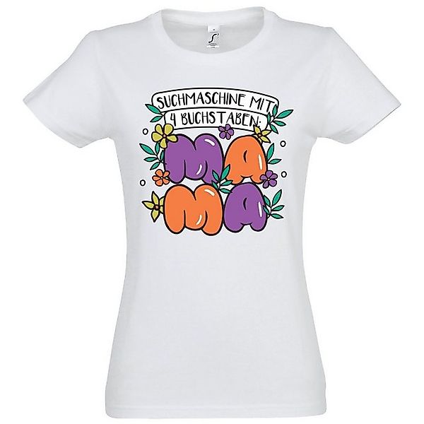 Youth Designz T-Shirt "Suchmaschine mit 4 Buchstaben, Mama" Damen T-Shirt m günstig online kaufen