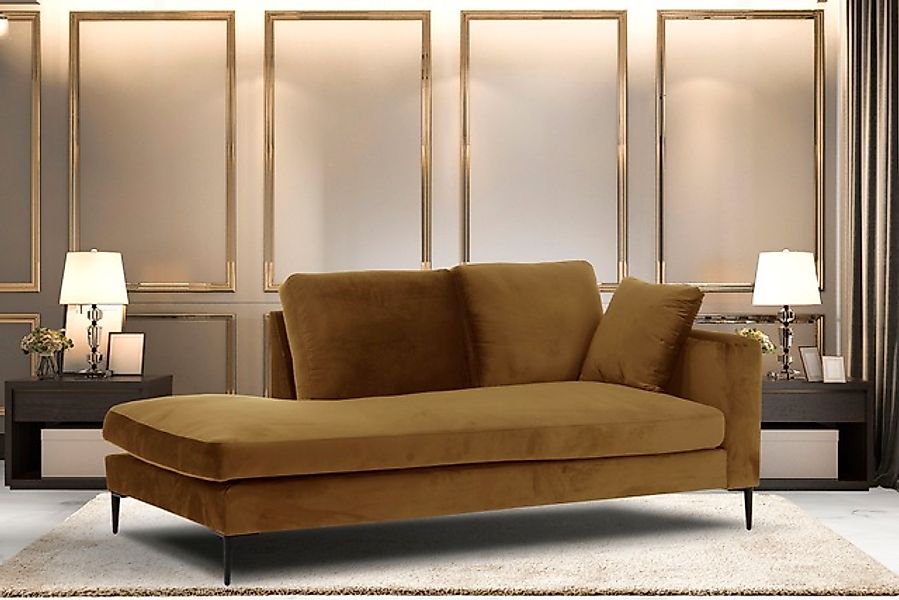 Home affaire Recamiere »Cozy Chaiselongue, Maße B/T/H: 195/97/80 cm« mit lo günstig online kaufen