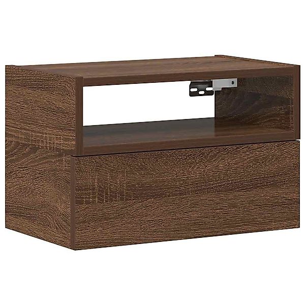 vidaXL Nachttisch Wand-Nachttisch Braun Eichen-Optik 45x26x28,5 günstig online kaufen