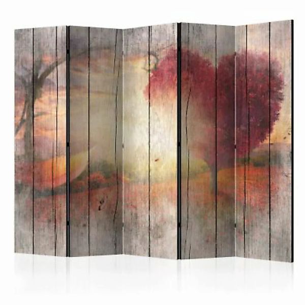 artgeist Paravent Autumnal Love II [Room Dividers] mehrfarbig Gr. 225 x 172 günstig online kaufen