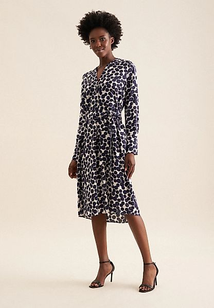 seidensticker Sommerkleid "Schwarze Rose" 1/1 Kragen Punkte günstig online kaufen