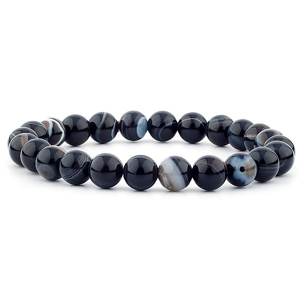 Vascavi Armband Schwarzer Achat, handgefertigt, Made günstig online kaufen