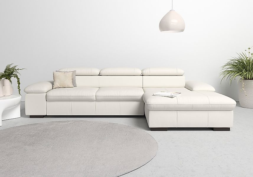 Home affaire Ecksofa "Alberto L-Form", mit Kopfteilverstellung, wahlweise m günstig online kaufen