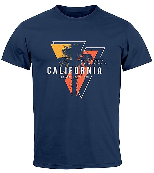 Neverless Print-Shirt Herren T-Shirt California Los günstig online kaufen