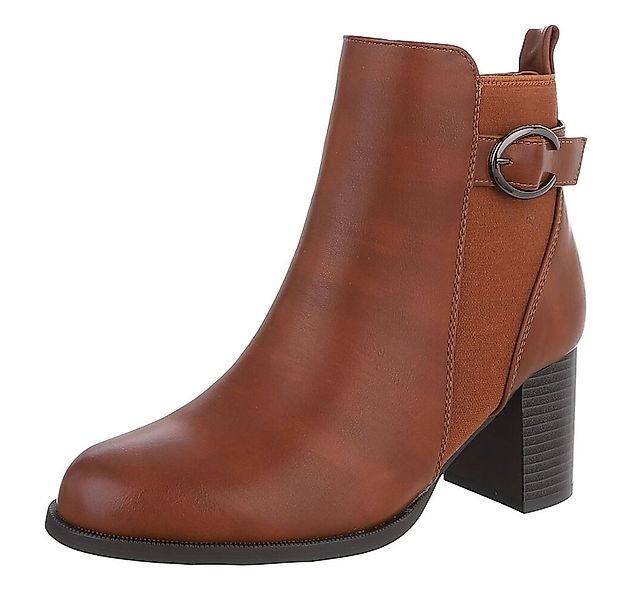 Ital-Design Elegante Stiefel mit Blockabsatz für Alltag und Freizeit Chelse günstig online kaufen