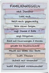 Reinders Poster "Familienregeln" 1 Stk. tlg. günstig online kaufen