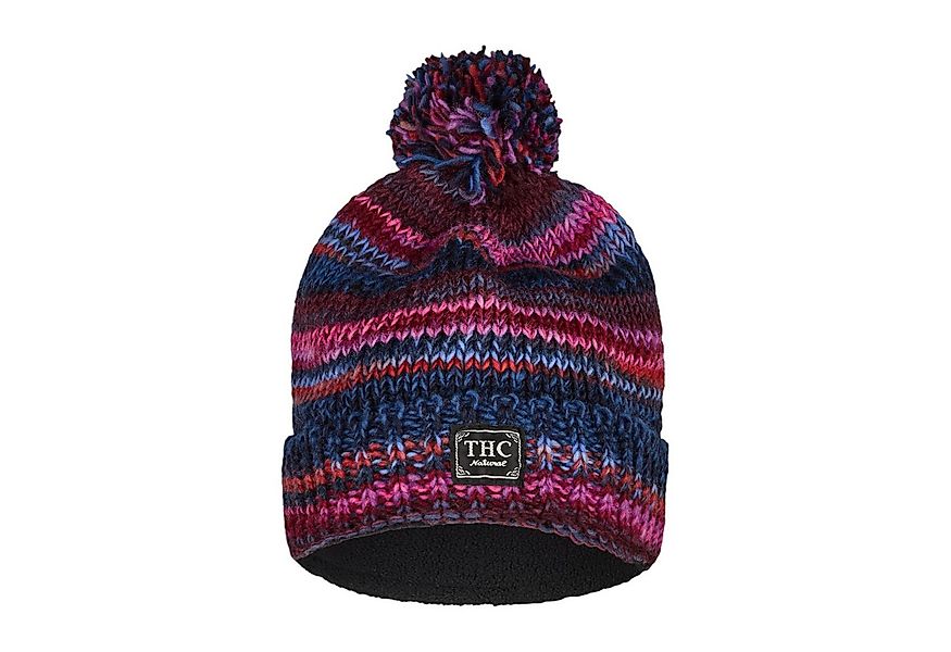 THC Natural Line Strickmütze THC Schafwoll Pudelmütze 805 lila (1 Stück, 1- günstig online kaufen