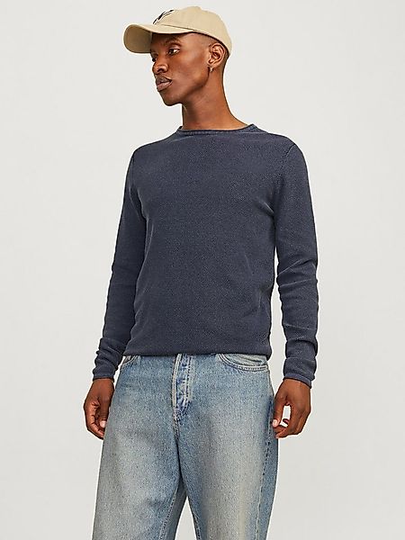 Jack & Jones Rundhalspullover JJDEAN KNIT CREW NECK AW24 in gewaschener Opt günstig online kaufen