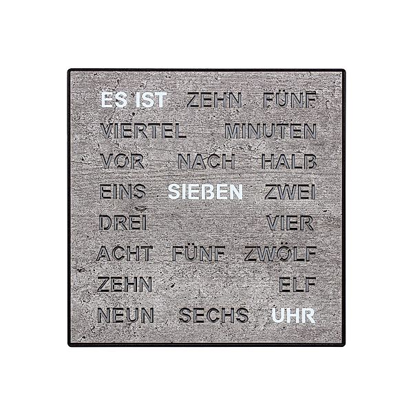 FILIUS zeitdesign Wanduhr Wortuhr als Tisch- günstig online kaufen