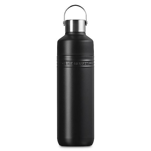 Le Creuset Trinkflasche On The Go Edelstahl Isolierflasche Schwarz Matt 100 günstig online kaufen