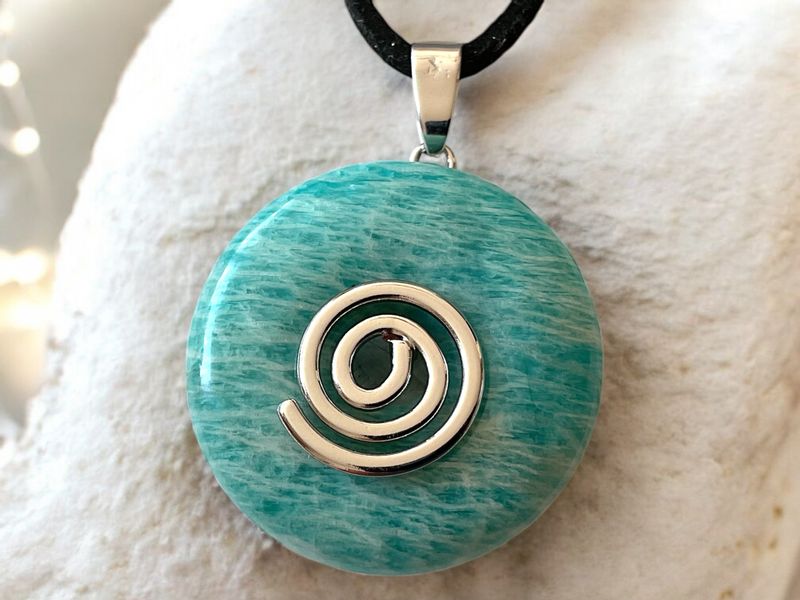 Steinfixx® Lange Kette echter Edelsteindonut 30 günstig online kaufen