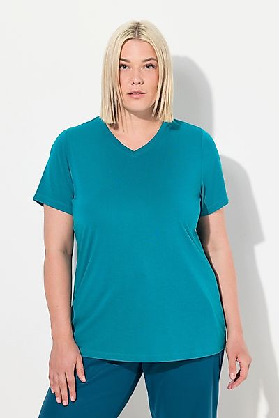 Ulla Popken T-Shirt Funktionsshirt antibakteriell V-Ausschnitt günstig online kaufen