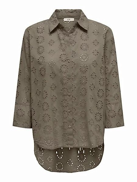 JACQUELINE de YONG Blusenshirt Trendiges Hemd mit Lochstickerei und längere günstig online kaufen
