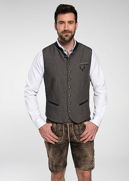 Spieth & Wensky Trachtenweste Freeman (1-tlg) mit leichtem Fischgrat-Muster günstig online kaufen