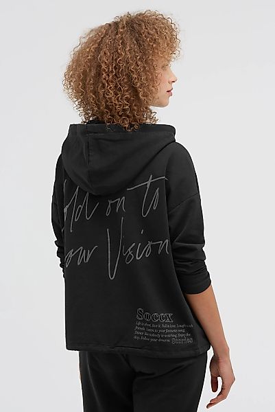 SOCCX Kapuzensweatjacke, mit Zugband im Bund günstig online kaufen