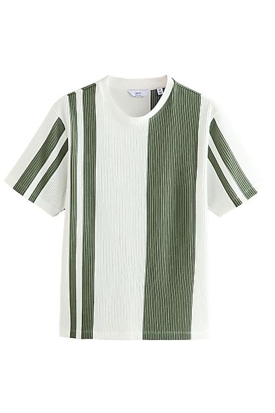 Next T-Shirt Edles T-Shirt mit vertikalen günstig online kaufen