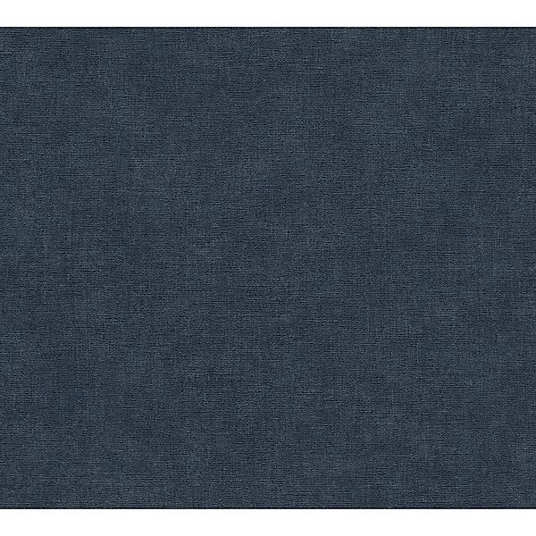 A.S. Creation Vliestapete Uni Struktur-Optik 10,05 m x 0,53 m Dunkelblau FS günstig online kaufen