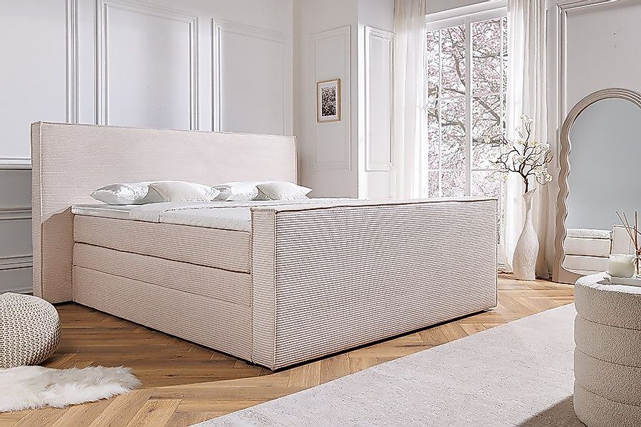 riess-ambiente Boxspringbett SIGNUM 180x200cm beige · günstig online kaufen