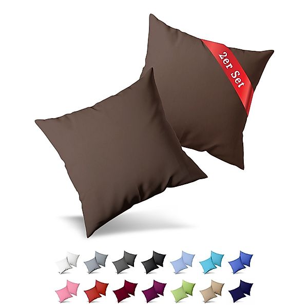 Buymax Kissenbezüge Kissenbezug 100% Baumwolle Premium Jersey, (2 Stück), K günstig online kaufen