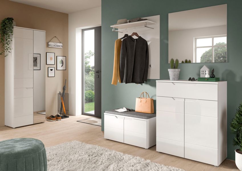 INOSIGN Sitzbank "CAPRI, Breite 80 cm, 2 Türen mit eingefasster Griffmulde, günstig online kaufen